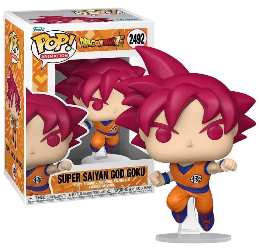 Dragon Ball Super POP! Animation Vinyl Figure Goku (Red) 9 cm